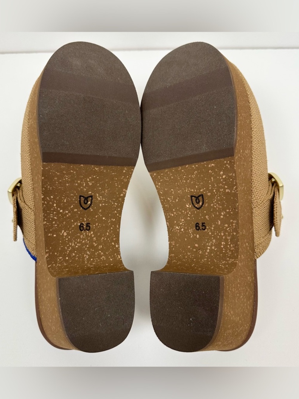Rothys the Classic Buckle Clog in Butternut - Picture 8 of 9